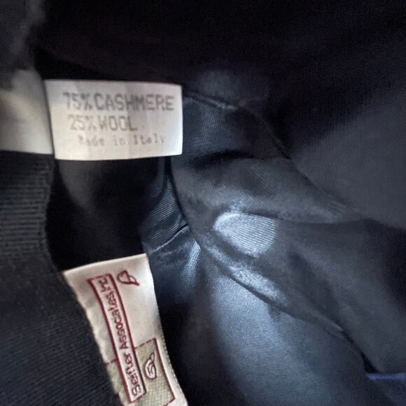 Luigi Baroni Dark Gray Men's Fedora Style Hat Made in Italy - Picture 9 of 10